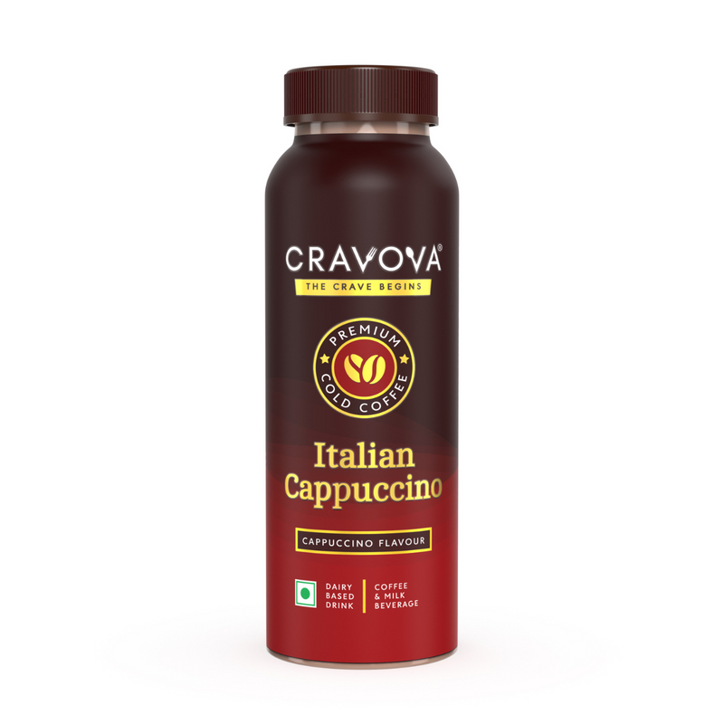 Cravova Cold Coffee Italian Cappuccino (200 ml) - Front
