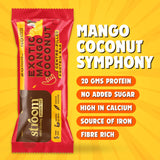 Stroom 20G Exotic Mango Coconut Protein Bar (63 g) - Pack of 2