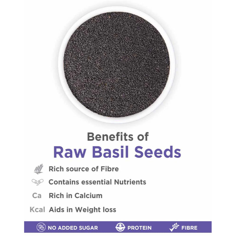 True Elements Basil Seeds Raw (250 g)