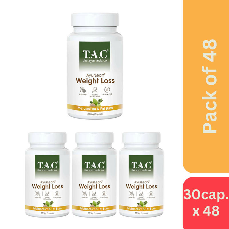 The Ayurveda Co. Ayurlean Weight Loss -30 Capsules - Pack of 48