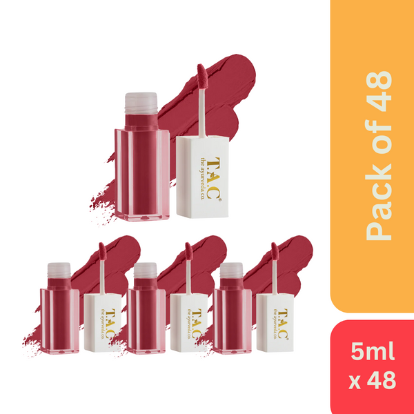 The Ayurveda Co. Liquid Lipstick Creamy Matte Spf 15 Rust Desire - (5 ml) - Pack of 48