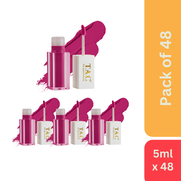 The Ayurveda Co. Liquid Lipstick Pink Flatter (5 ml) - Pack of 48