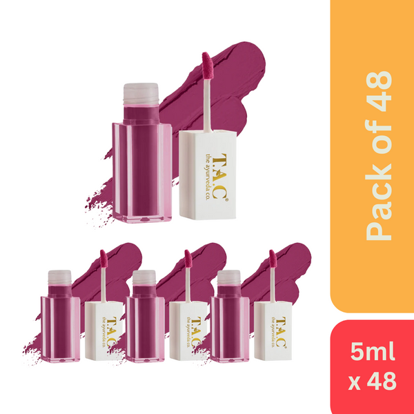 The Ayurveda Co. Liquid Lipstick Velvet Mauve (5 ml) - Pack of 48