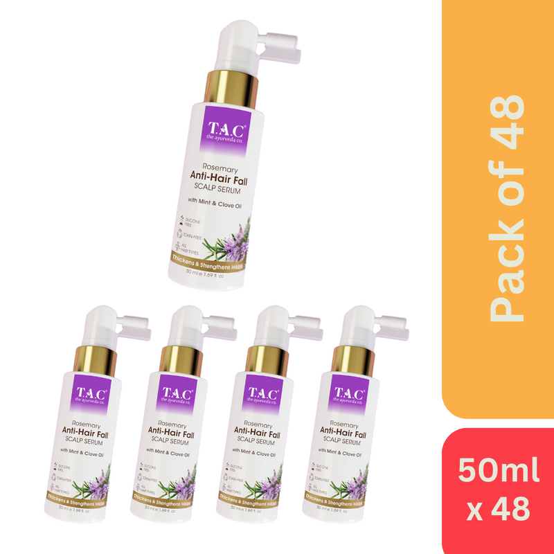 The Ayurveda Co. Rosemary Anti Hair Fall Scalp Serum (50 ml) - Pack of 48