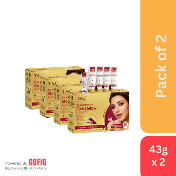 The Ayurveda Co. Kumkumadi Gold Glow Facial Kit-4 - Pack of 2