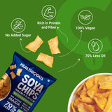 Healthicious Soya Chips Masala Flavour (100 g) - Pack of 8