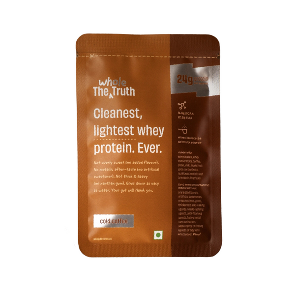 The Whole Truth Cold Coffee Protein Powder (24 g) Protein - Pack of 6 Sachets (210 g)