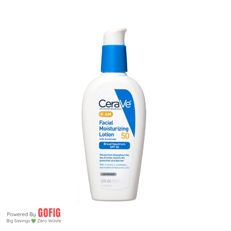 CeraVe AM SPF 50 Facial Moisturising Lotion (52 ml)