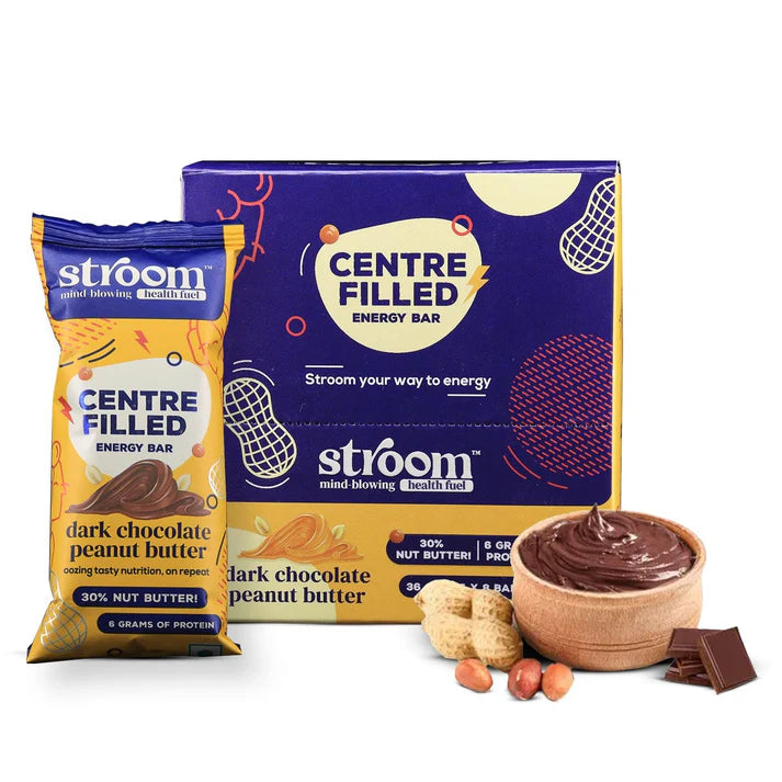 STROOM Dark Chocolate Peanut Butter Energy (36 g) - Pack of 4