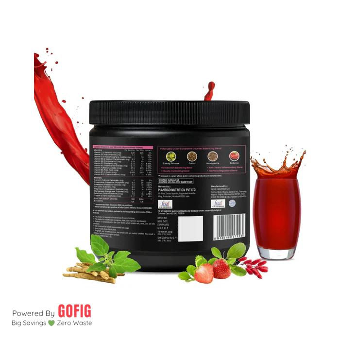 Plantigo Vegan Collagen Supplement for Women Skin Care (Mixed Berry Flavour) (300 g)