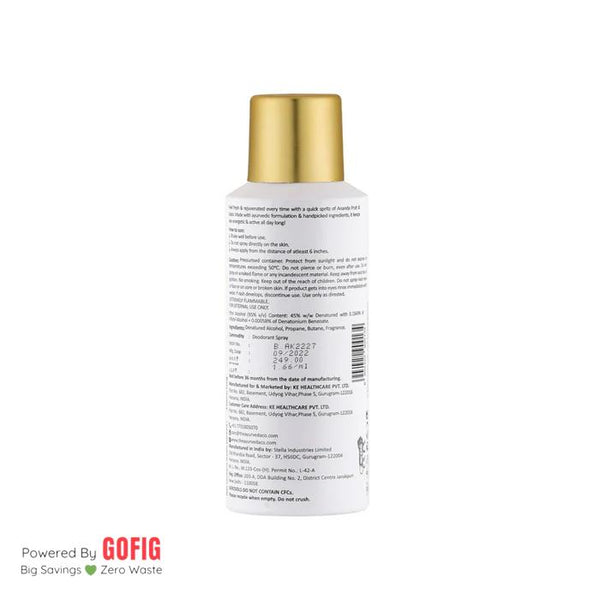 The Ayurveda Co. Ananda Sandalwood & Cinnamon Deodorant (150 ml) - Pack of 2
