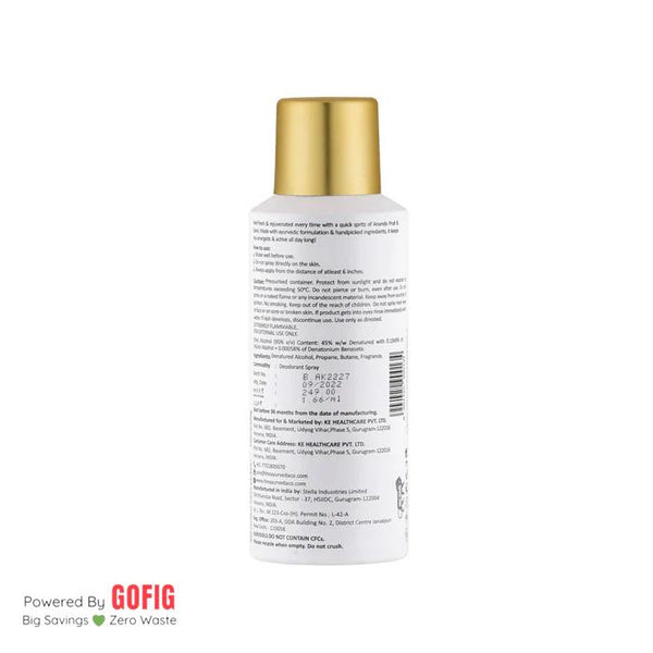 The Ayurveda Co. Ananda Fruit & Spice Deodorant (150 ml) - Pack of 2