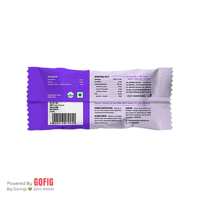 The Whole Truth Peanut Choco Fudge (40 g) - Pack of 4