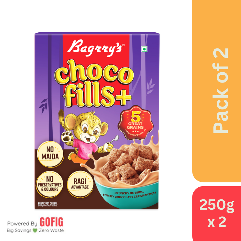 Bagrrys Choco Fills + Multigrain (250 g)
