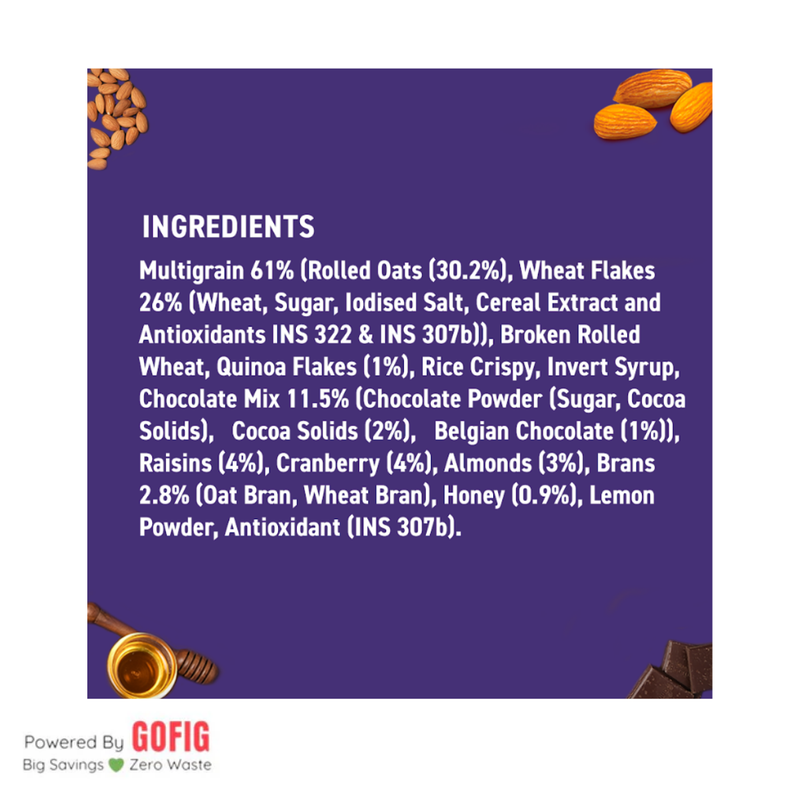 Bagrrys Chocolate Muesli – Chocolate, Cranberries, Quinoa (750 g)