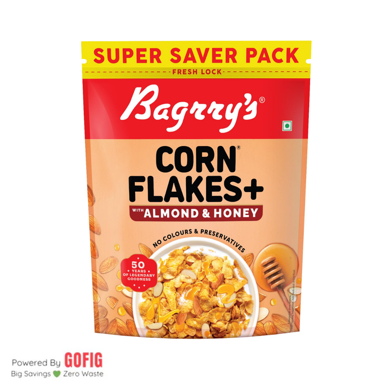 Bagrrys Corn Flakes Plus Almond & Honey (300g)