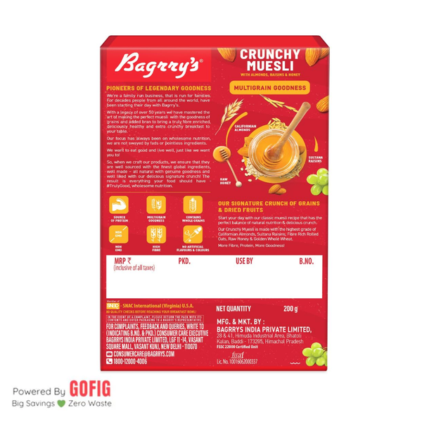 Bagrrys Crunchy Muesli (200 g)