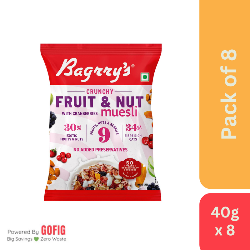 Bagrrys Fruit & Nut Cranberries (40 g)