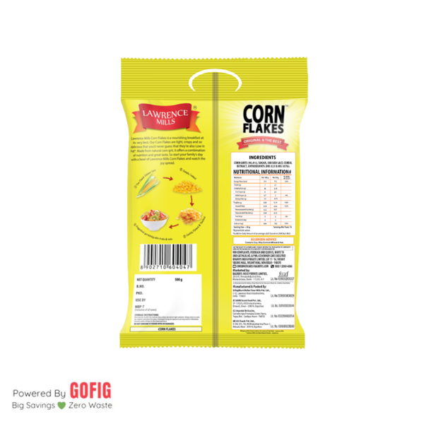 Bagrrys Lawrence Mills Corn Flakes (500 g)