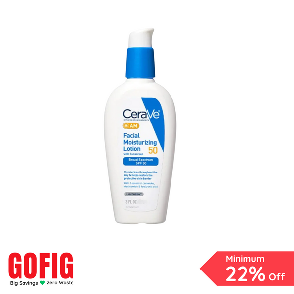 CeraVe AM SPF 50 Facial Moisturising Lotion (52 ml)