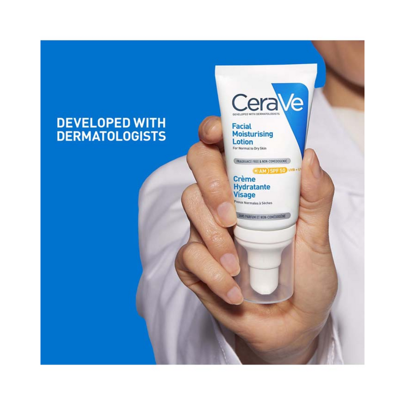 CeraVe AM SPF 50 Facial Moisturising Lotion (52 ml)