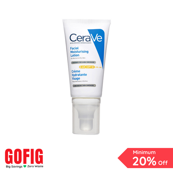 CeraVe AM SPF 50 Facial Moisturising Lotion (52 ml)