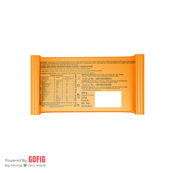 Proteinoz Choco Almond Protein Bar (28 g) - Pack of 5