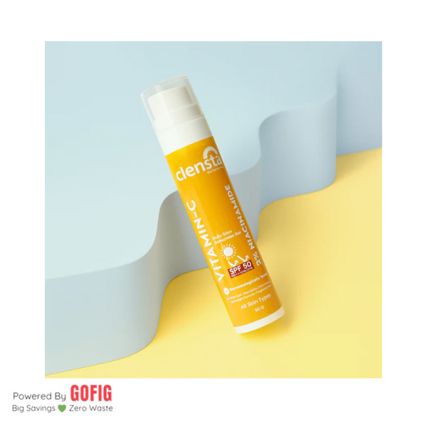 Clensta Vitamin-C Daily Glow Sunscreen Gel (50 g)