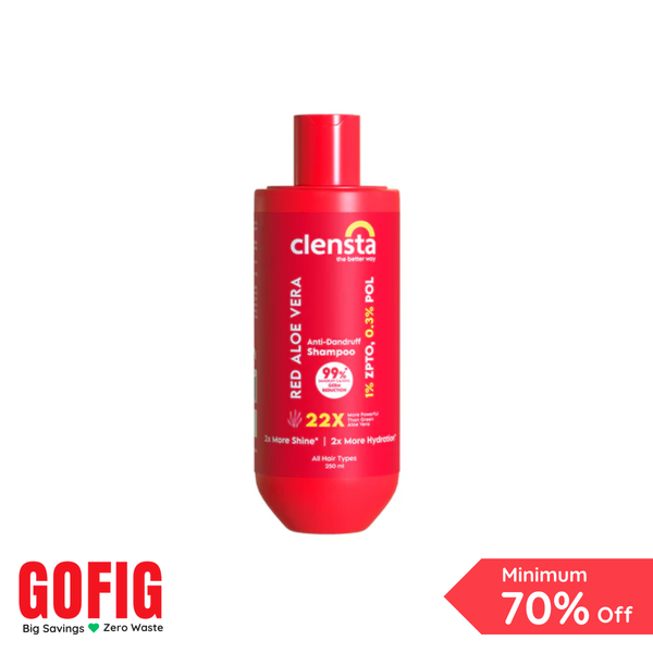 Clensta Red Aloe Vera Anti-dandruff Shampoo (250 ml)