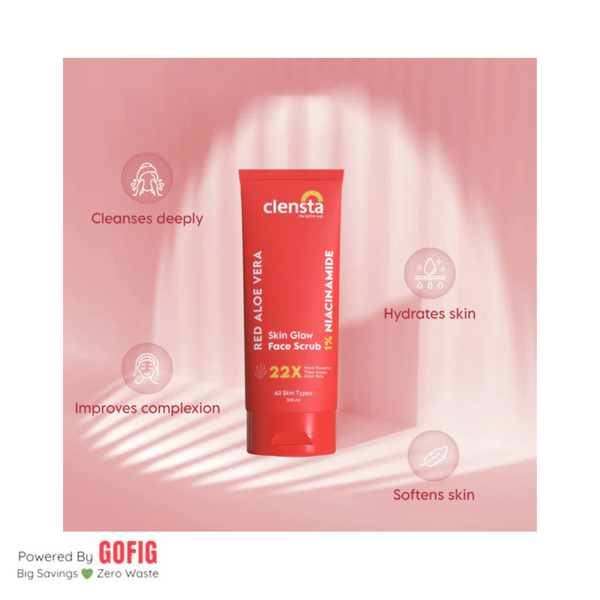 Clensta Red Aloe Vera Oil Control Face Wash (100 ml)