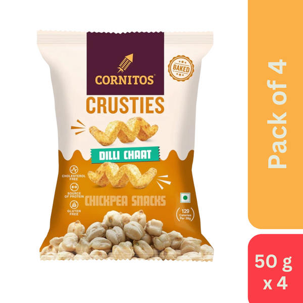 Cornitos Crusties Chana Dilli Chaat (50 g) - Pack of 4