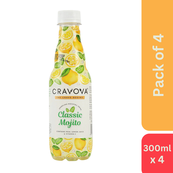 Cravova Classic Mojito (300 ml) - Pack of 4