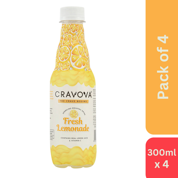 Cravova Fresh Lemonade (300 ml) - Pack of 4