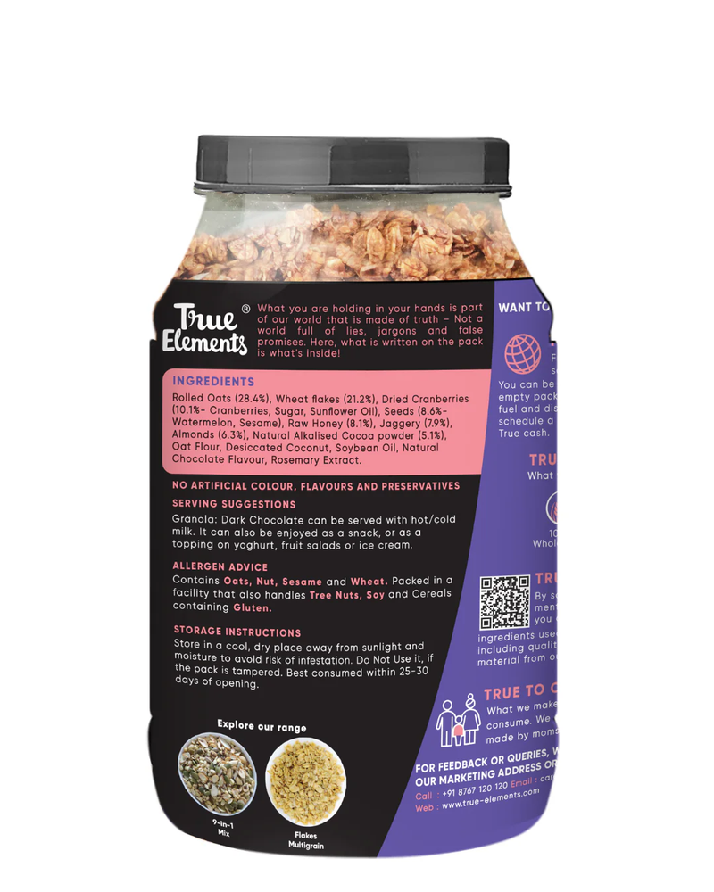 True Elements Granola Dark Chocolate (450gm)