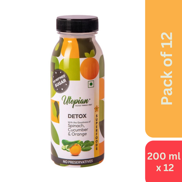 Utopian Detox with Spinach, Cucumber & Orange (200 ml)