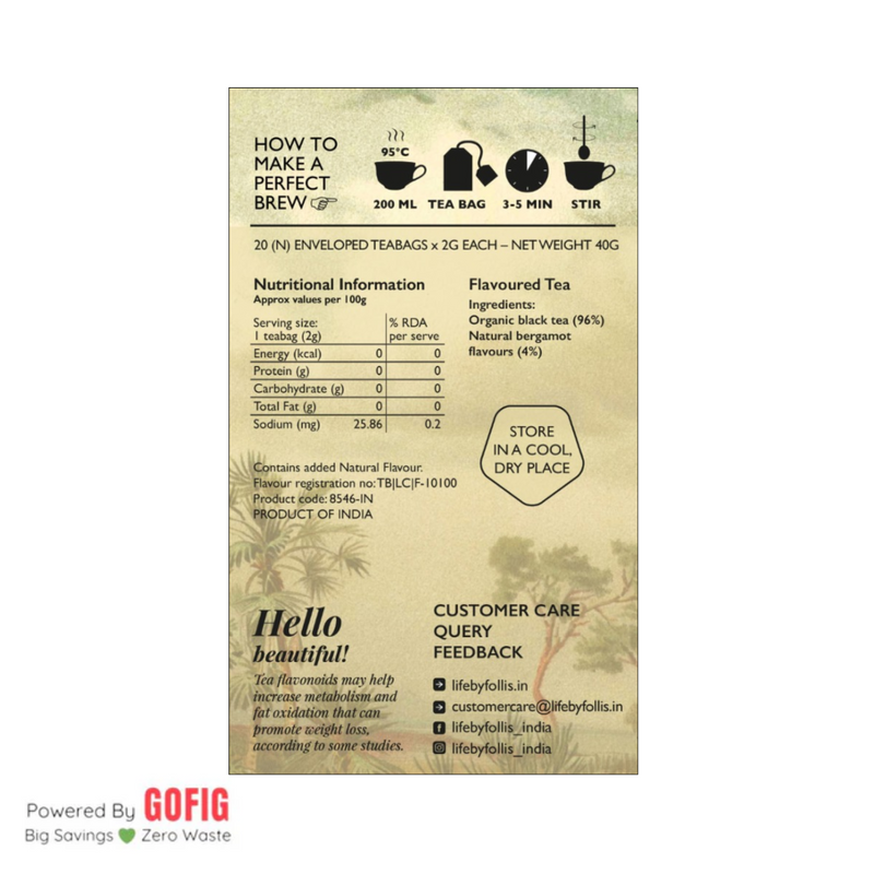Life by Follis Earl Grey Black Tea (40 g)