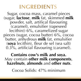 Lindt Excellence Dark Caramel & touch of Sea Salt (100 g) - Ingredients