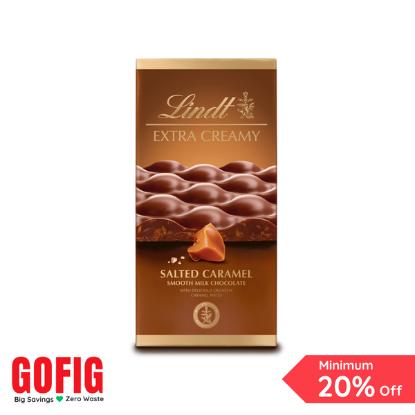 Lindt Extra Creamy Salted Caramel Tablet (80 g)