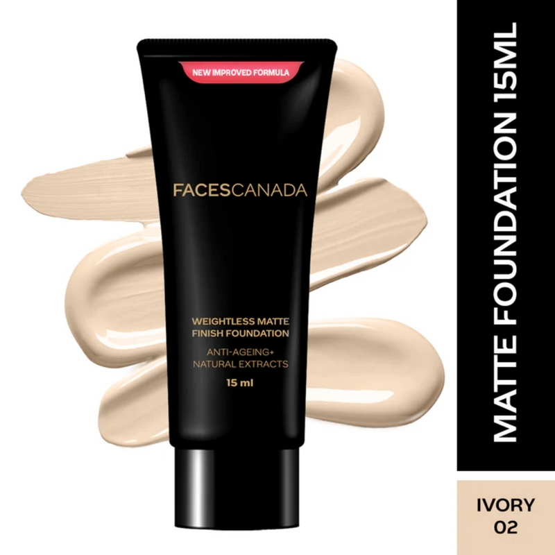 FACESCANADA Weightless Matte Finish Foundation (18 ml)