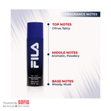 FILA For Men - Intense Deodorant Body Spray (200 ml)