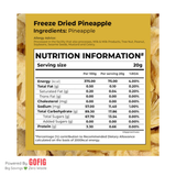 Bonvie Freeze Dried Pineapple Snacks (20 g) - Pack of 2