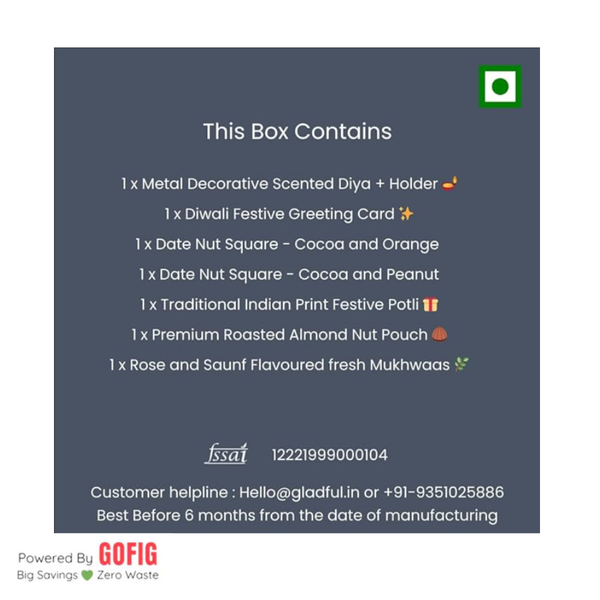 Gladful - Glow & Goodness Diwali Gift Box