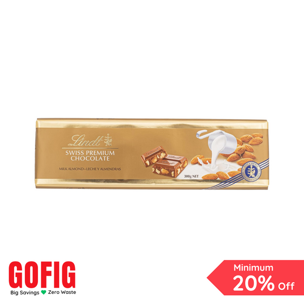 Lindt Gold Tablets Chocolate Milk Chocolate with Almonds (300 g)