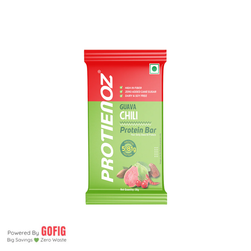 Proteinoz Guava Chilli Protein Bar (28 g) - Pack of 5