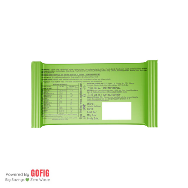 Proteinoz Guava Chilli Protein Bar (28 g) - Pack of 5