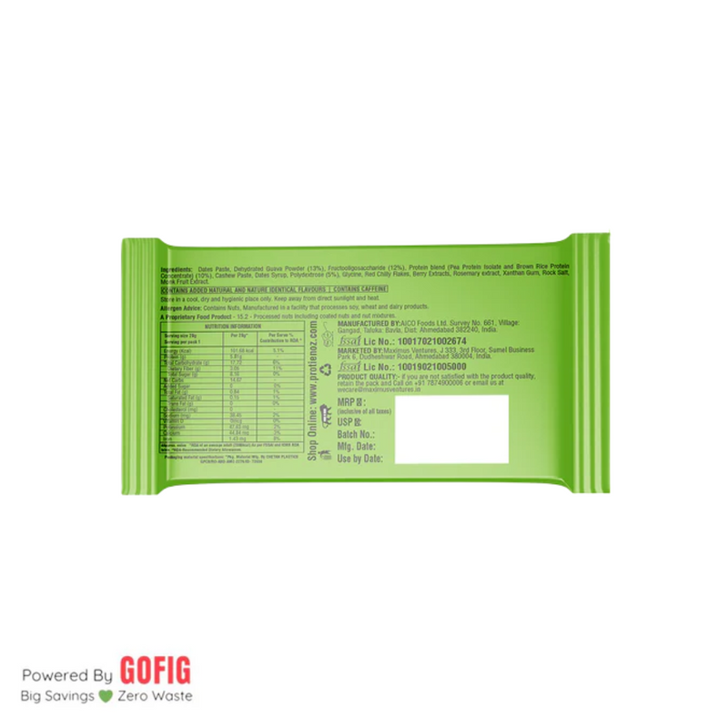 Proteinoz Guava Chilli Protein Bar (28 g) - Pack of 5