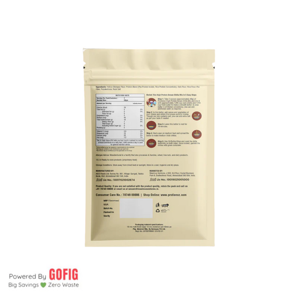 Proteinoz High Protein Besan Chilla Mix (140 g) - Pack of 2