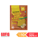 Proteinoz High Protein Munch Mor Krackra - Ginger Masala (25 g) - Pack of 10