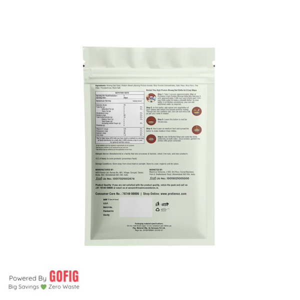 Proteinoz High protein Moong Chilla Mix (140 g) - Pack of 2