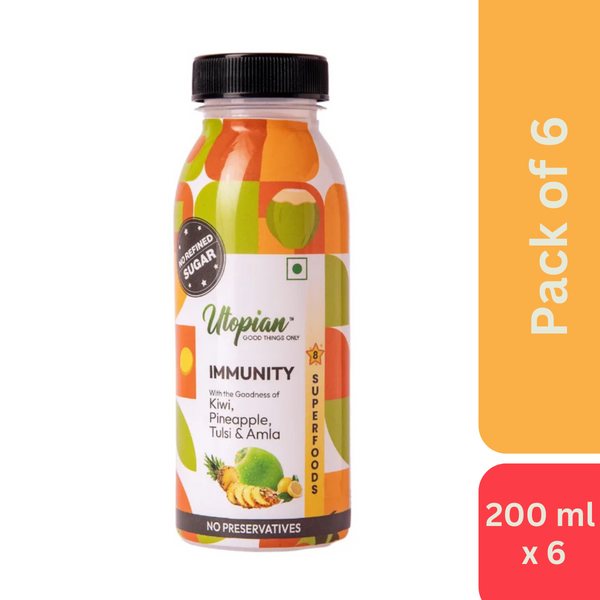 Utopian Immunity with Kiwi, Pineapple, Tulsi & Amla (200 ml)